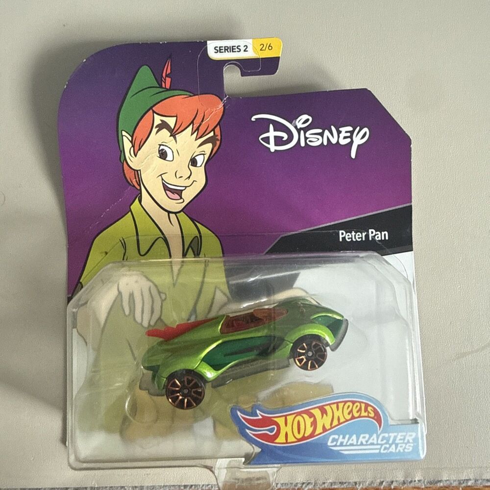 NEW-Hot Wheels Character Cars Disney Peter Pan New In Packaging